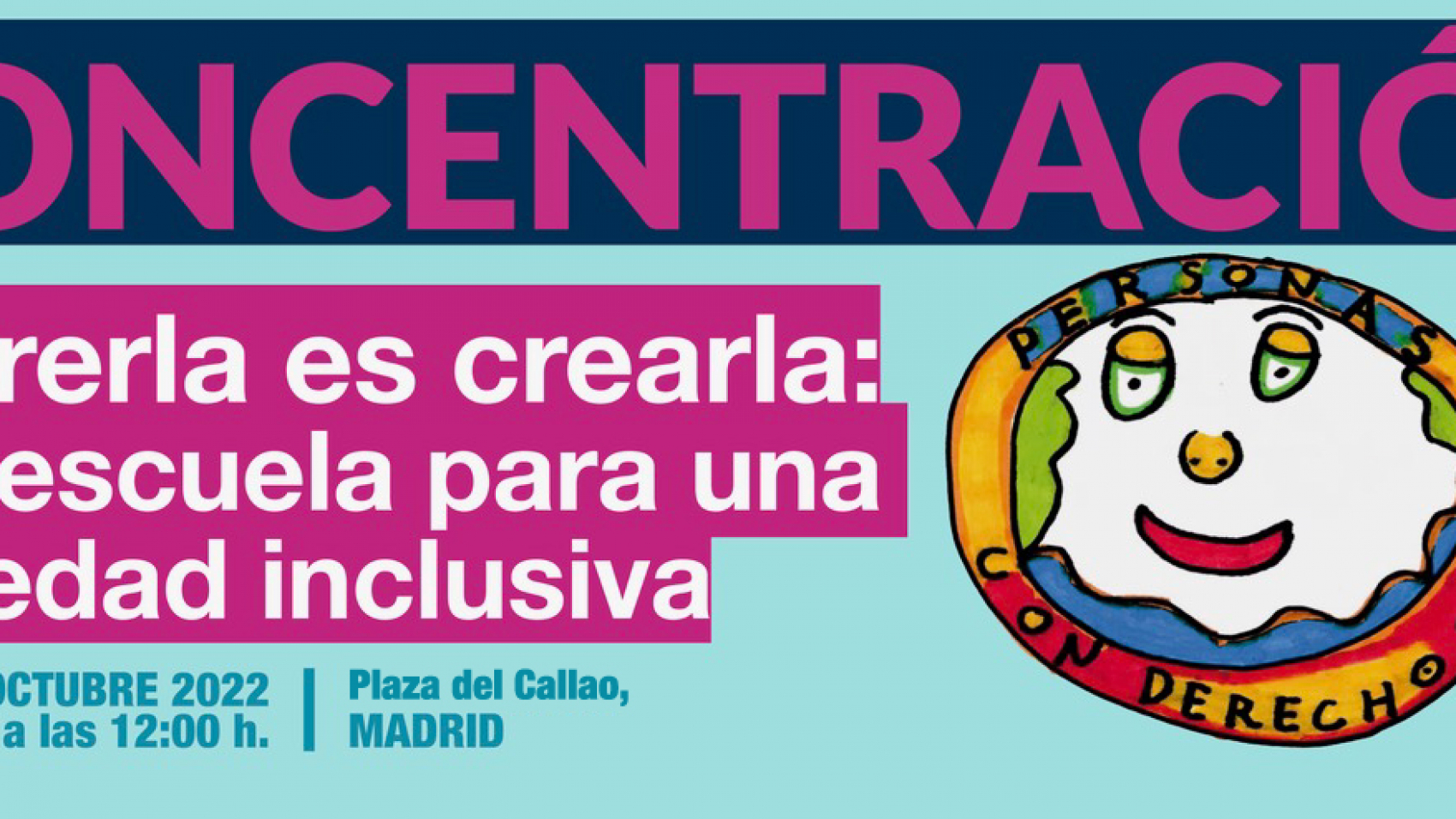Concentración por la escuela inclusiva